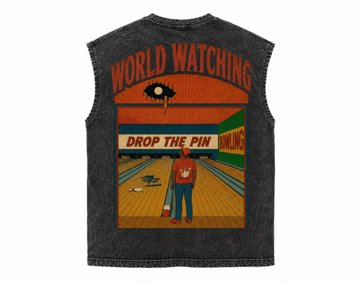 World Watching Sleeveless Tee
